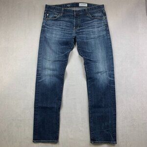 AG Adriano Goldschmied Mens Pants 38 Blue Jeans Tellis Modern Slim Faded 38x33